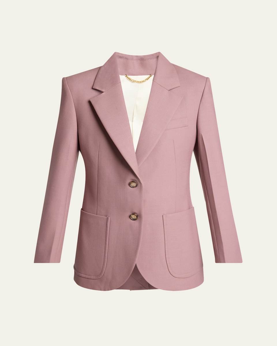 Patch Pocket Wool-Blend Jacket